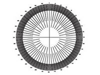 量角器透射分划板